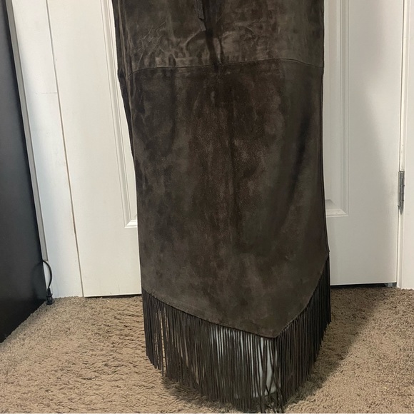 Long leather skirt - Picture 5 of 11